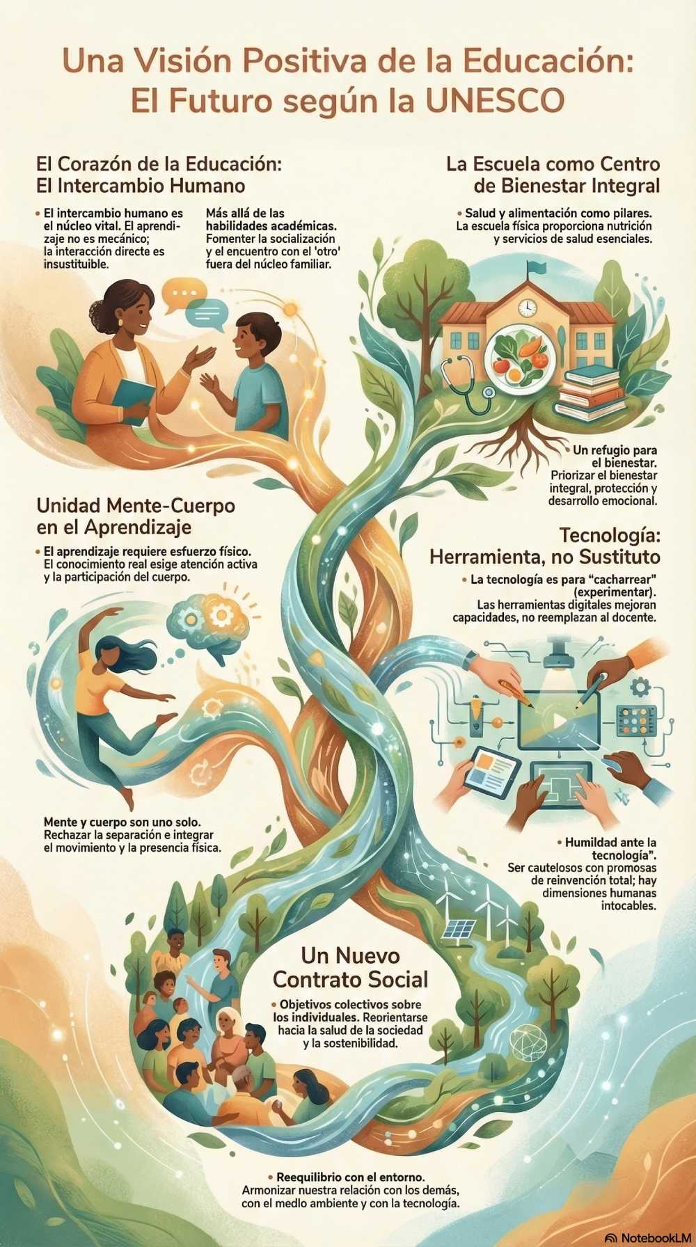 Infografía Una Visión Positiva de la Educación